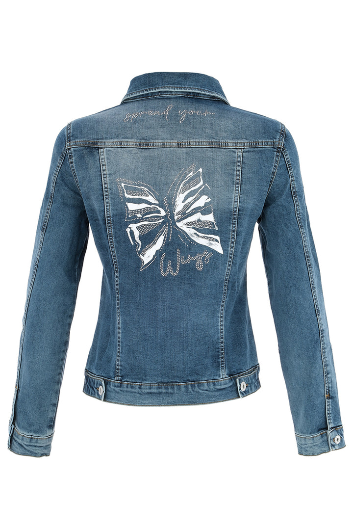 Dolcezza 25300 Blue Denim 'Spread Your Wings' Jacket - Rouge Boutique Inverness
