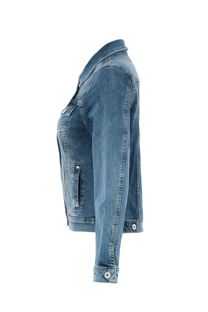 Dolcezza 25300 Blue Denim 'Spread Your Wings' Jacket - Rouge Boutique Inverness