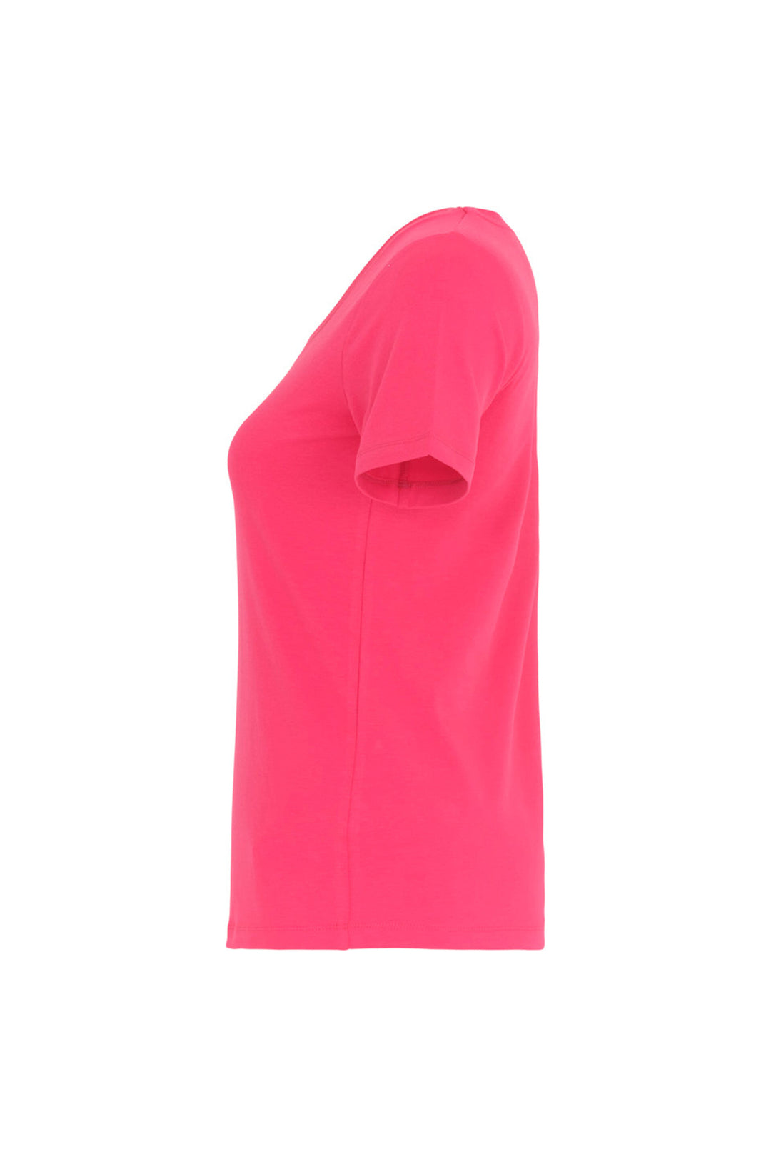 Dolcezza 25501 Fuchsia Pink V-Neck T-Shirt Top - Rouge Boutique Inverness