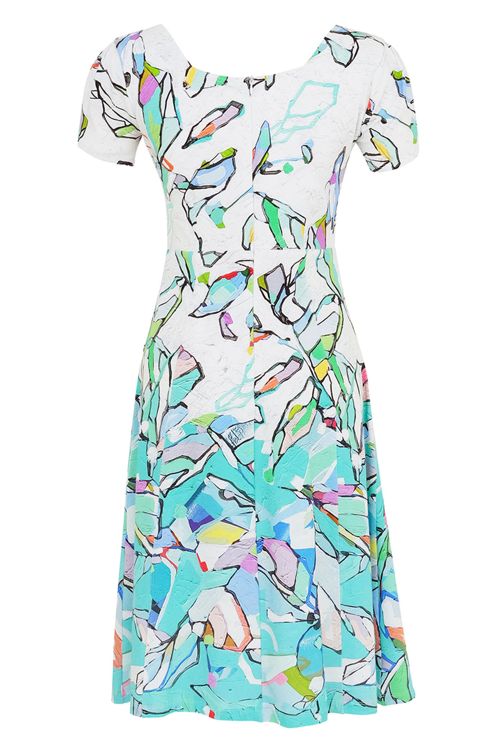 Dolcezza 25615 Half Moon Rising Print Dress - Rouge Boutique Inverness