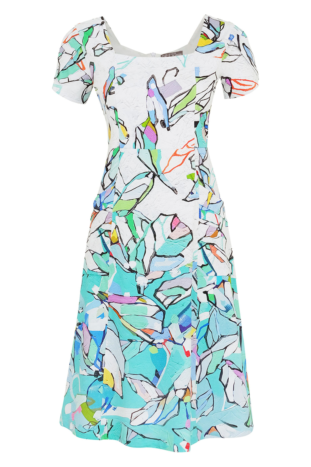 Dolcezza 25615 Half Moon Rising Print Dress - Rouge Boutique Inverness