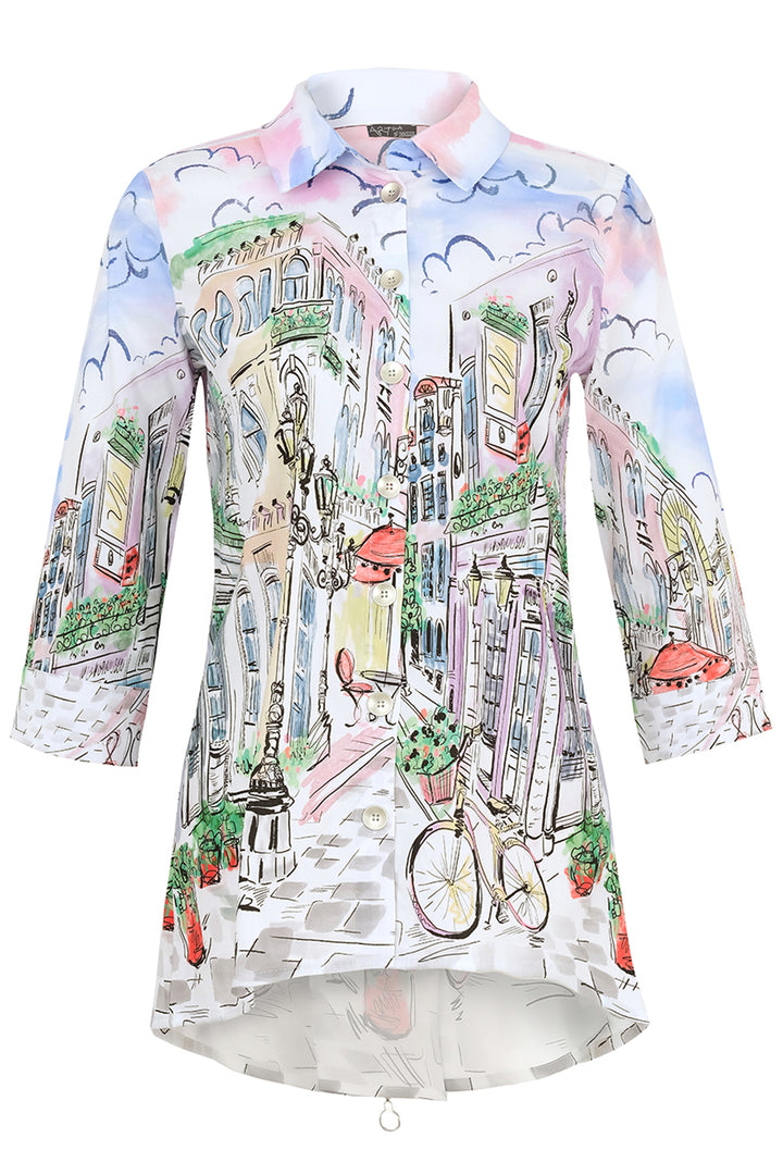 Dolcezza 25724 Shirt Sunday Afternoon Parisian Zip Back - Rouge Boutique Inverness