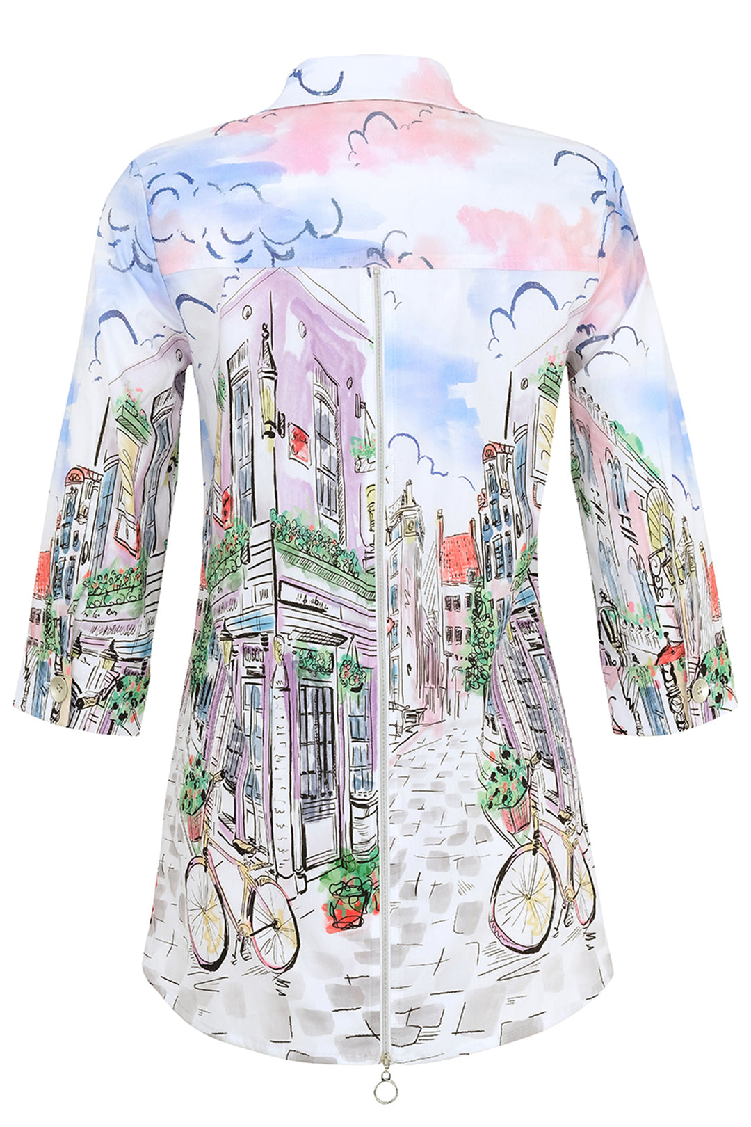 Dolcezza 25724 Shirt Sunday Afternoon Parisian Zip Back - Rouge Boutique Inverness