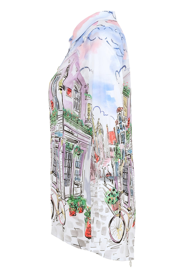Dolcezza 25724 Shirt Sunday Afternoon Parisian Zip Back - Rouge Boutique Inverness