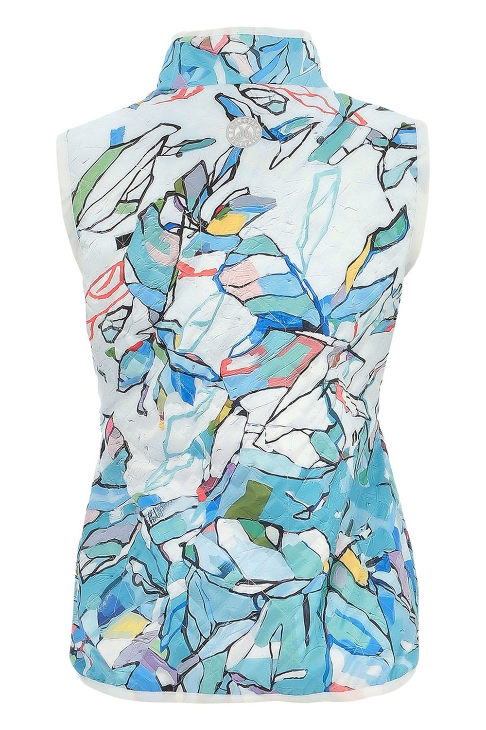 Dolcezza 25860 Half Moon Rising Print Gilet - Rouge Boutique Inverness