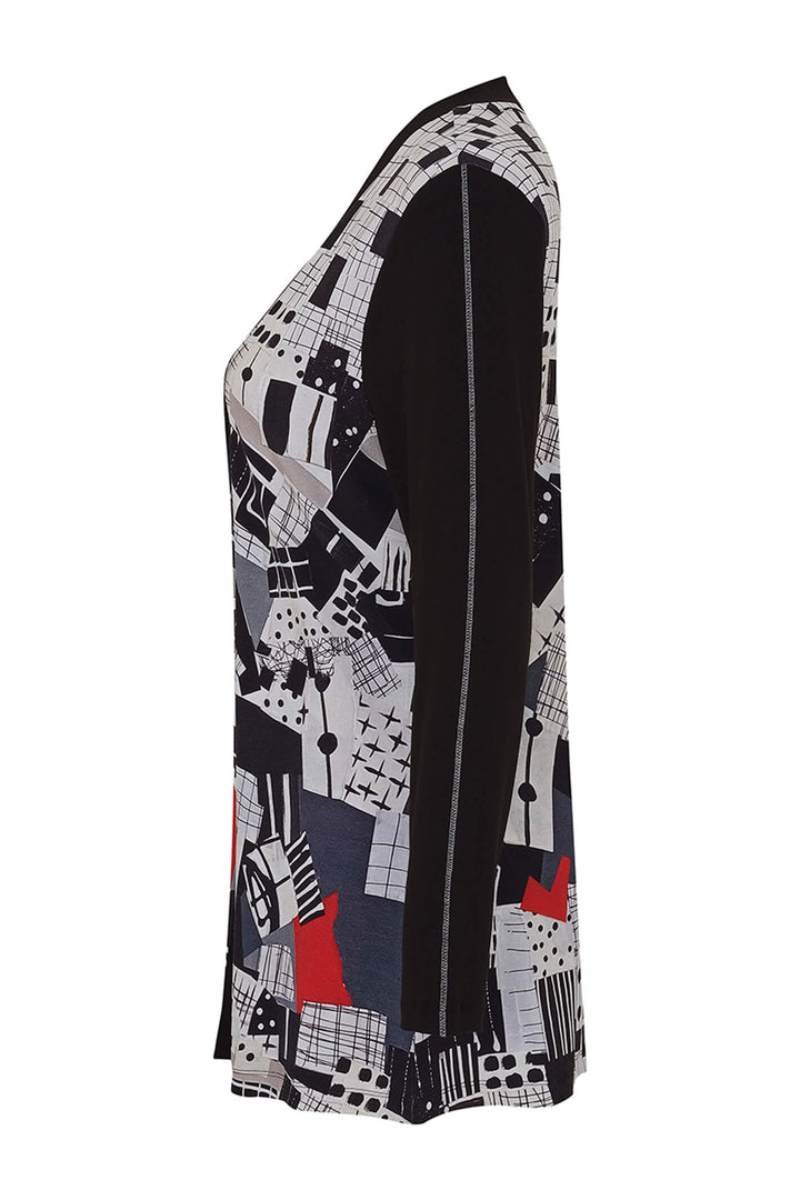 Dolcezza 73603 Black Tear Down The Wall Open Front Cardigan - Rouge Boutique
