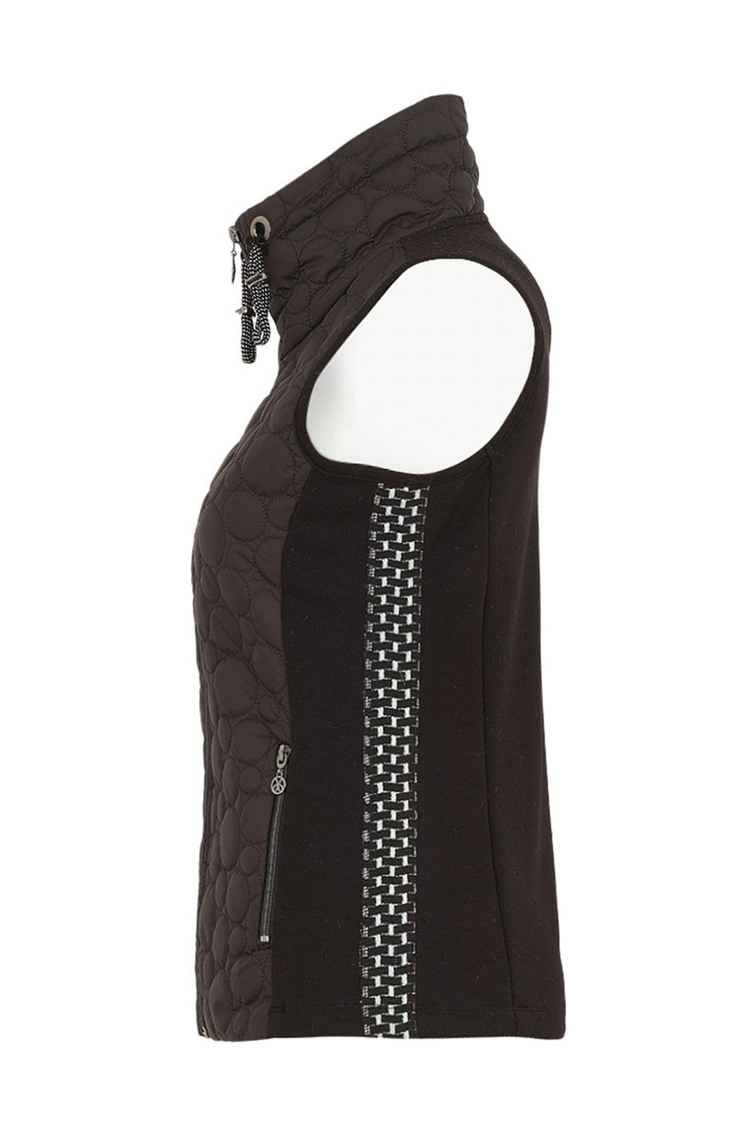 Dolcezza 74171 Gilet Black and White - Rouge Boutique Inverness