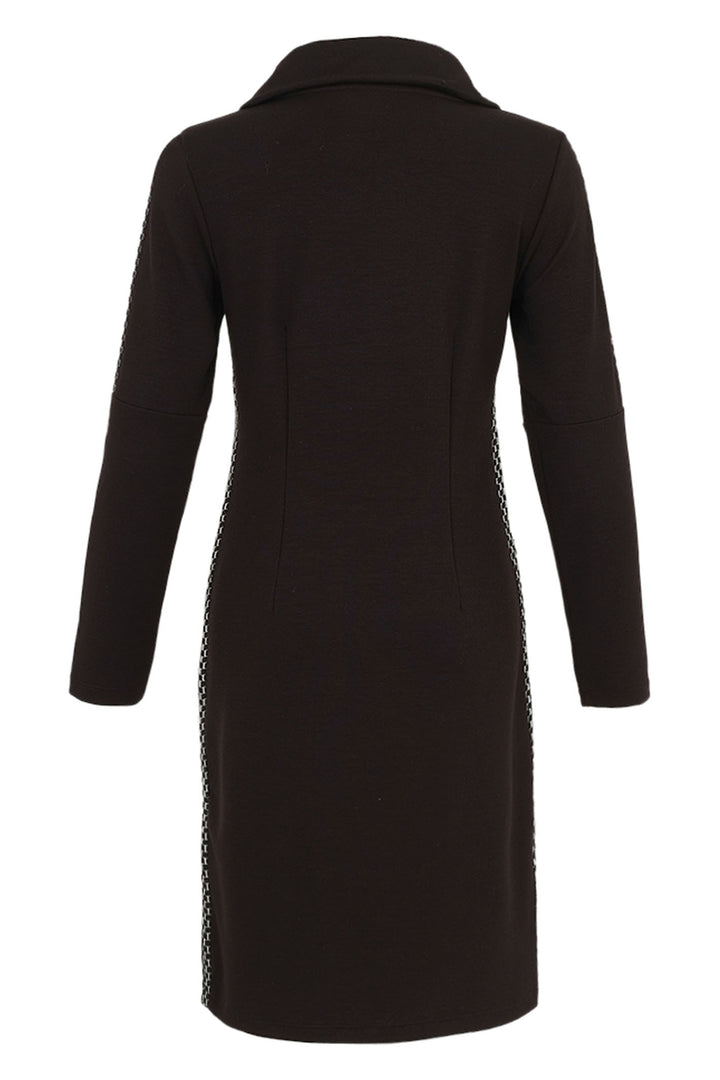 Dolcezza 74174 Black Sleeved Dress - Rouge Boutique Inverness