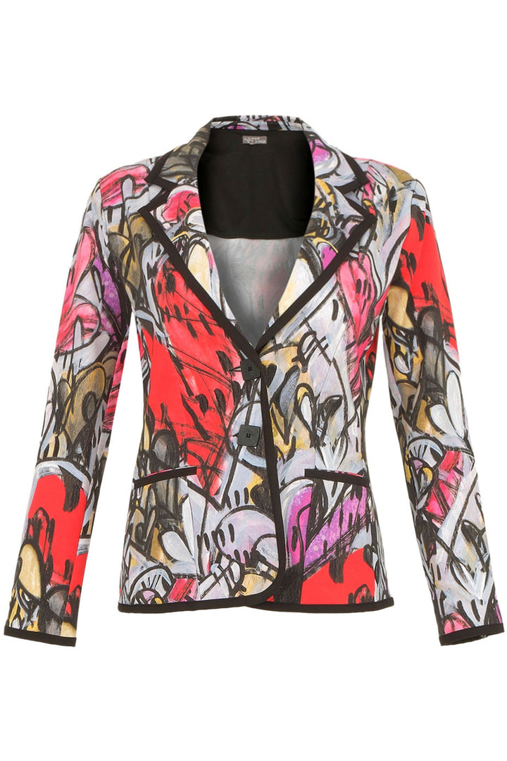 Dolcezza 74610 Jacket Love Heart Print - Rouge Boutique Inverness
