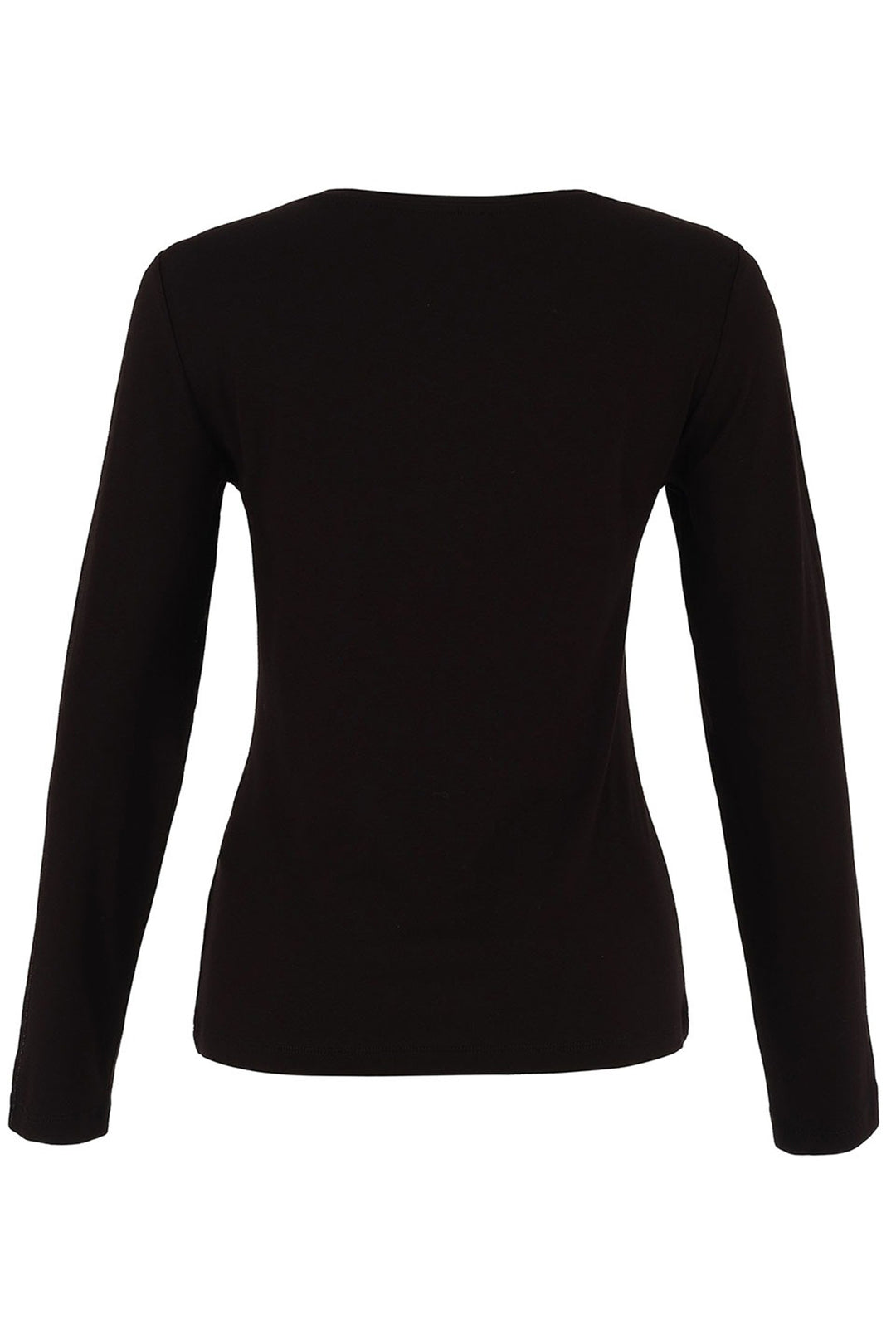 Dolcezza 75100 Black Top Lady in Cap Design Long Sleeve T-Shirt