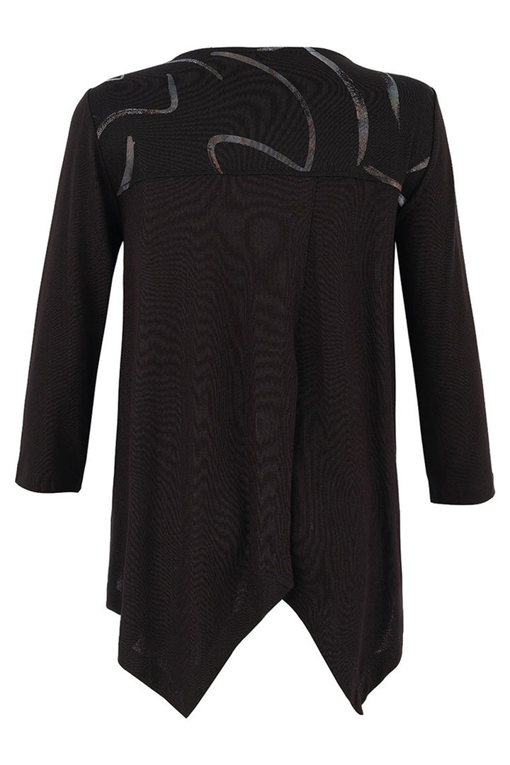 Dolcezza 75121 Top Dancing In The Dark Print Quirky Top