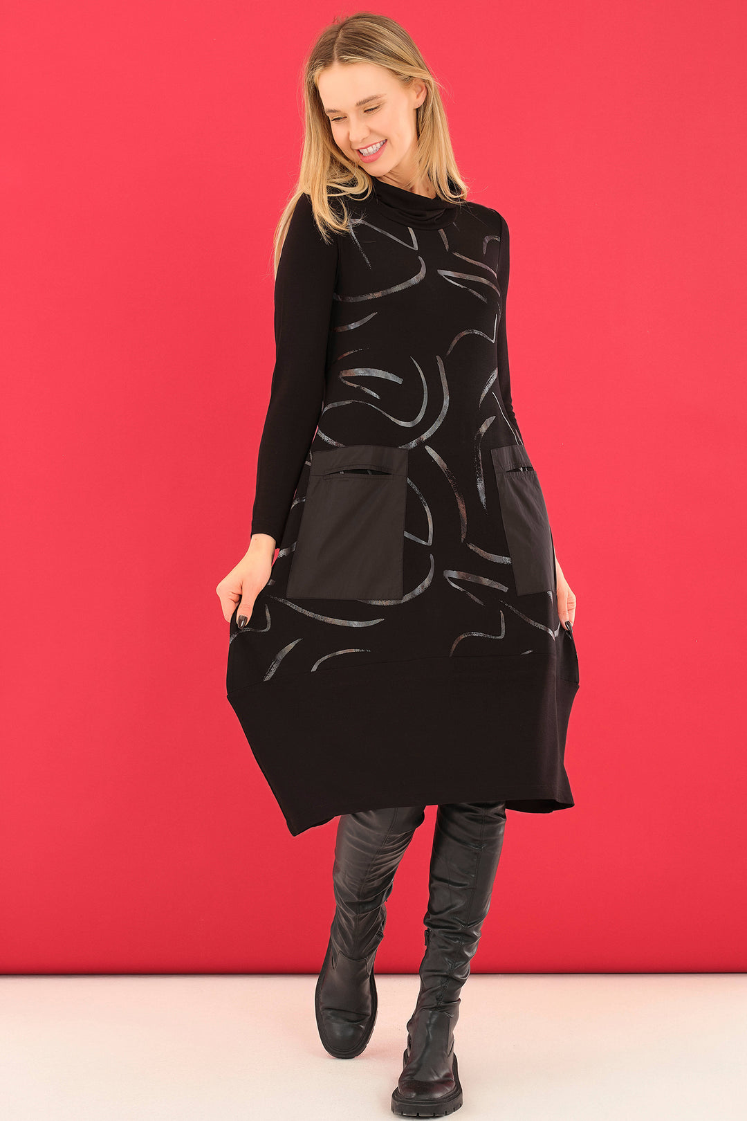 Dolcezza 75124 Dress Dancing In The Dark Pocket Dress