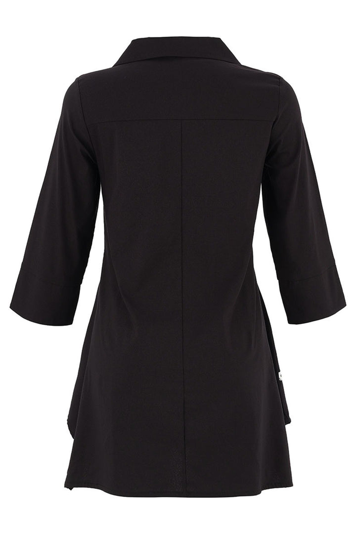Dolcezza 75125 Black White Longer Shirt with Quirky Bottom