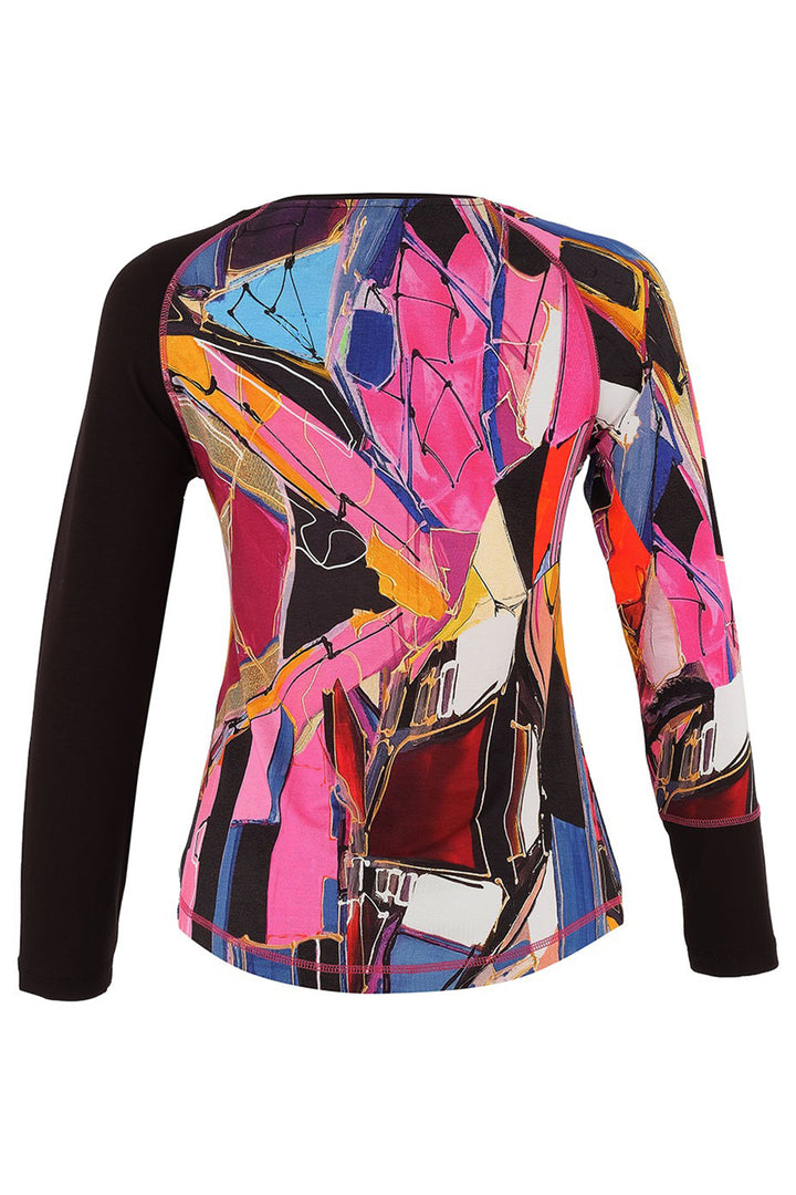 Dolcezza 75620 Lana Frey Baisti Face Print Print Top