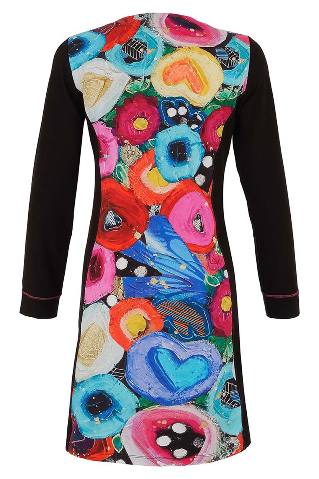 Dolcezza 75704 Black Vigo Multicolour Print Dress