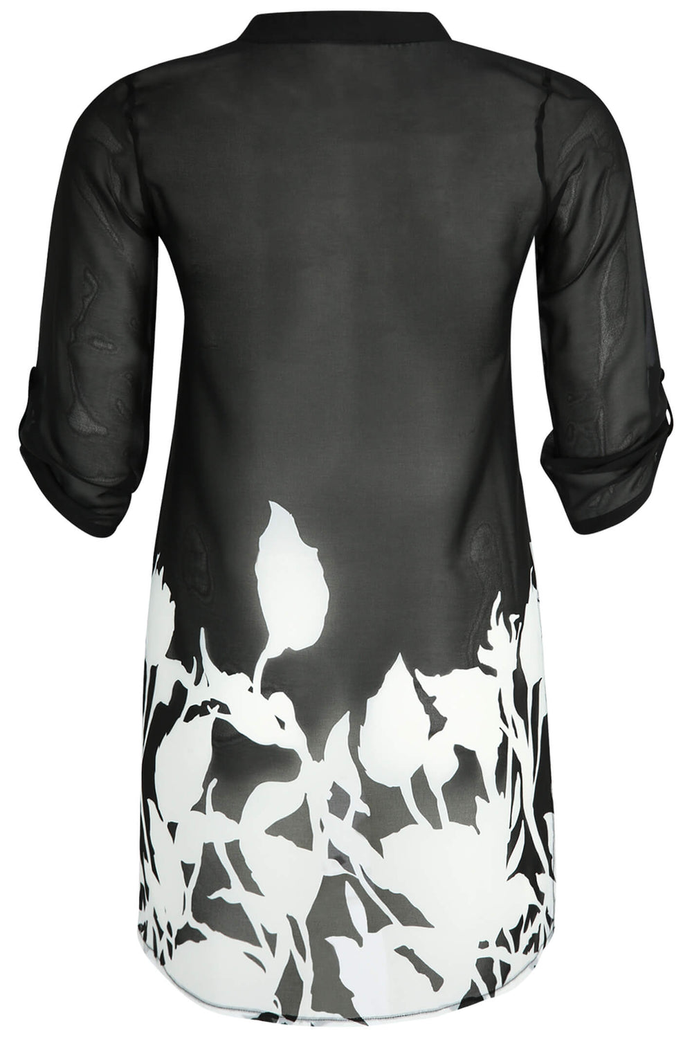 Doris Streich 237182 91 Black White Floral Print Tunic - Rouge Boutique