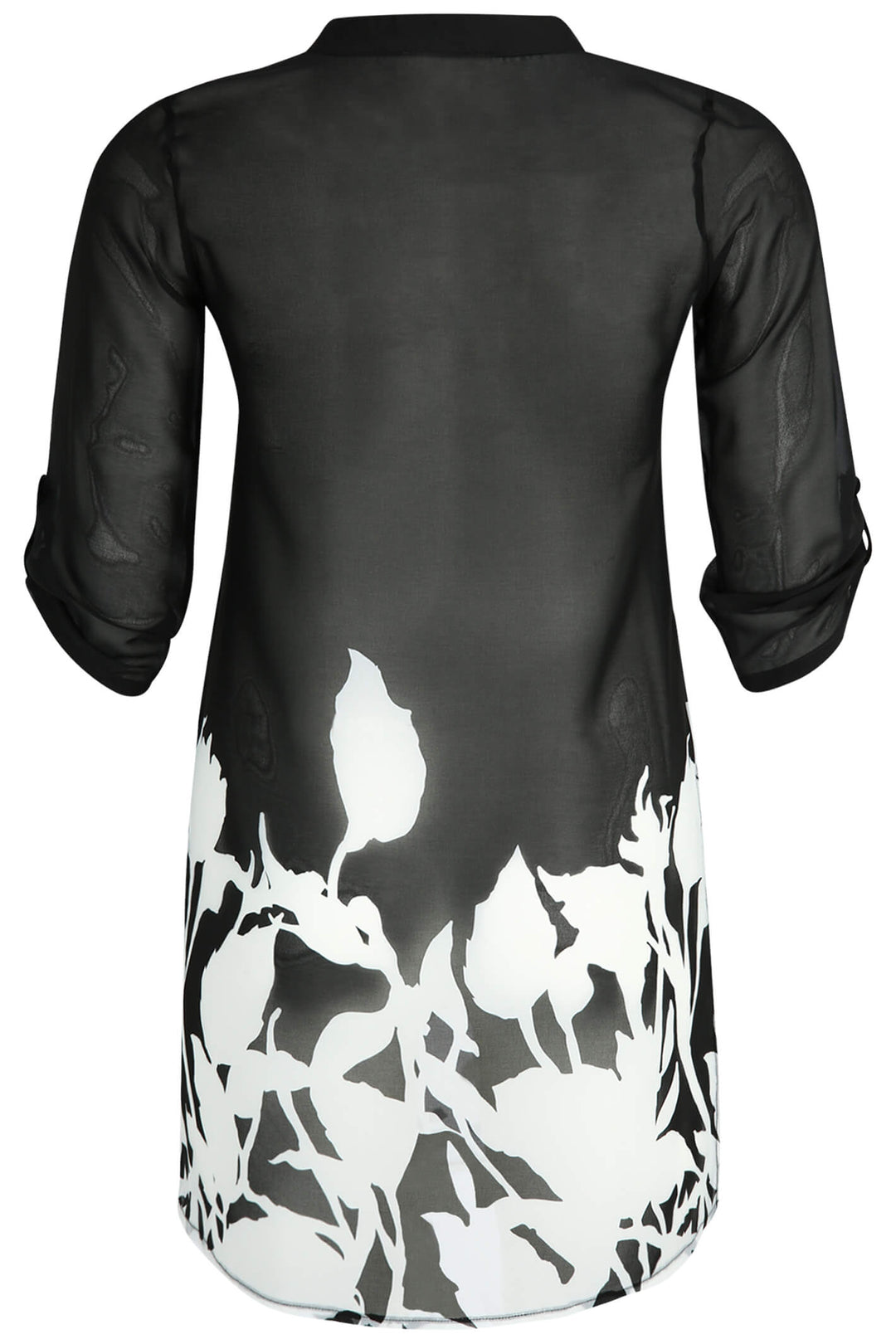 Doris Streich 237182 91 Black White Floral Print Tunic - Rouge Boutique