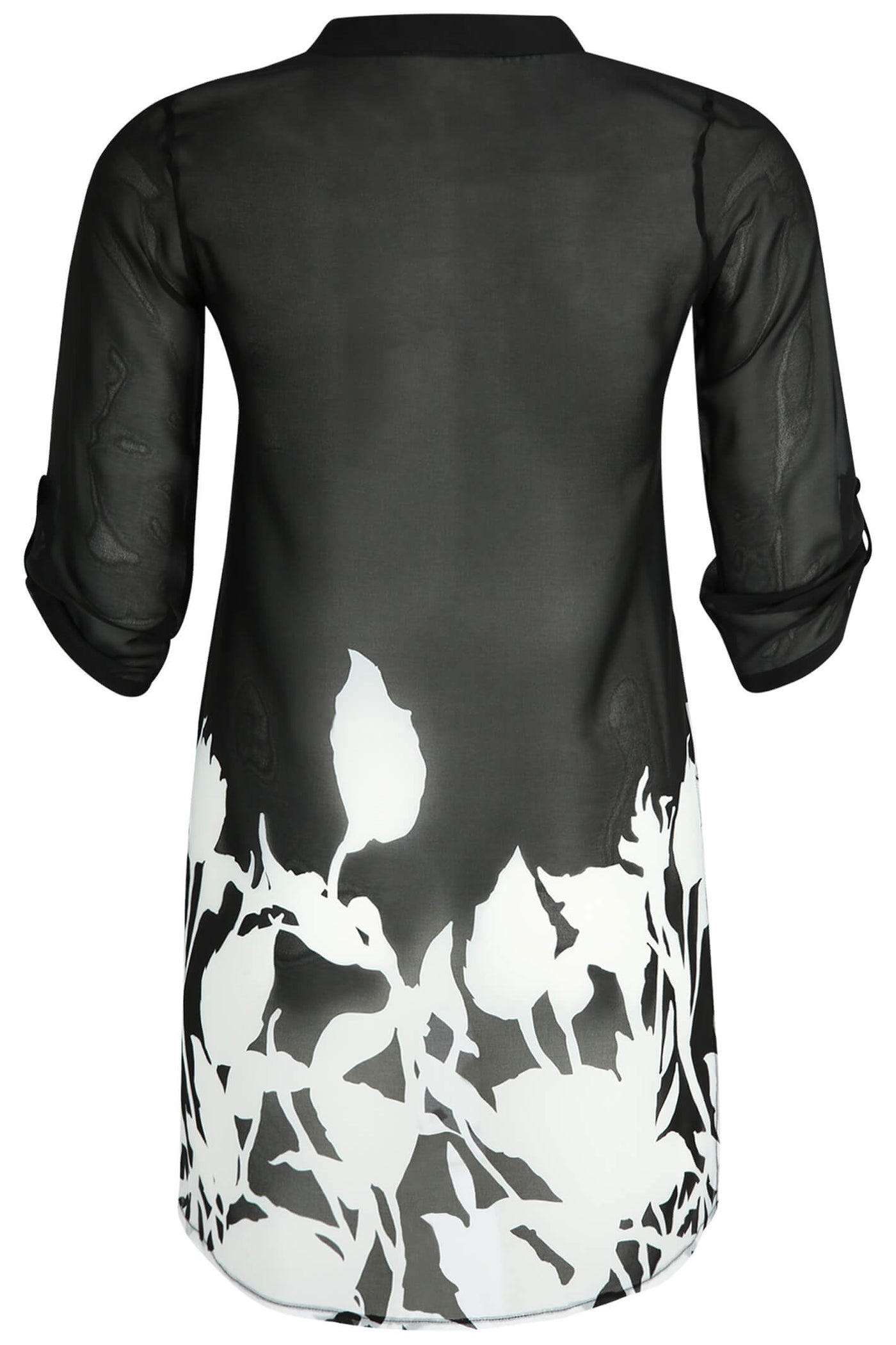 Doris Streich 237182 91 Black White Floral Print Tunic - Rouge Boutique