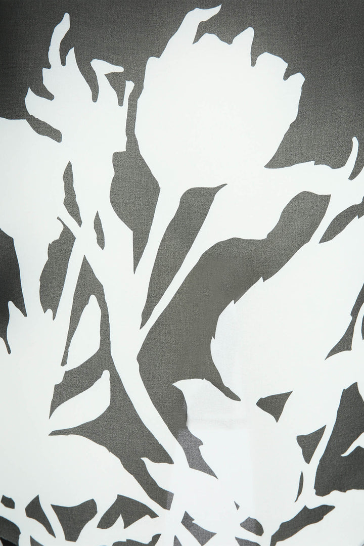 Doris Streich 237182 91 Black White Floral Print Tunic - Rouge Boutique