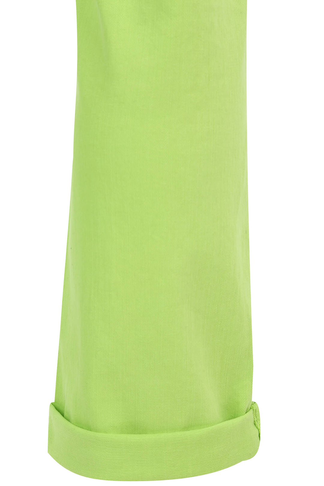 Doris Streich 807 196 Lime Green Pull-On Turn Up Trousers - Rouge Boutique