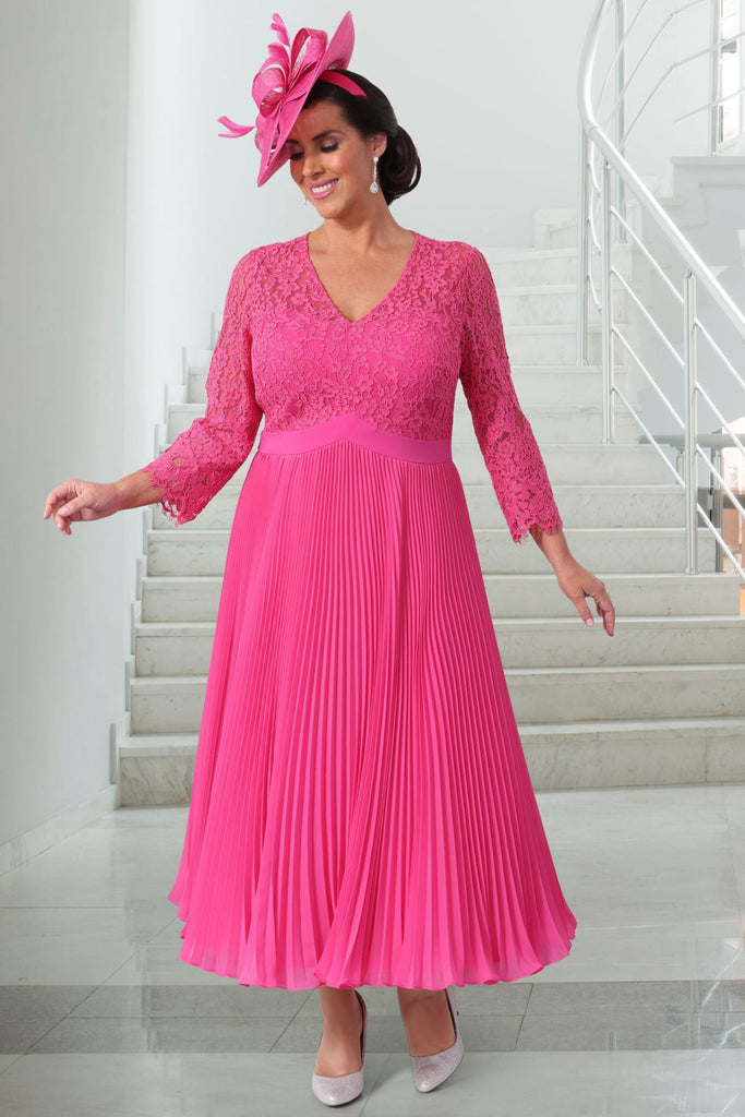 pink special occasion dress Women's Formal Dresses & Evening Gowns a flirty V Dressed Up DU608E Fuchsia Pink