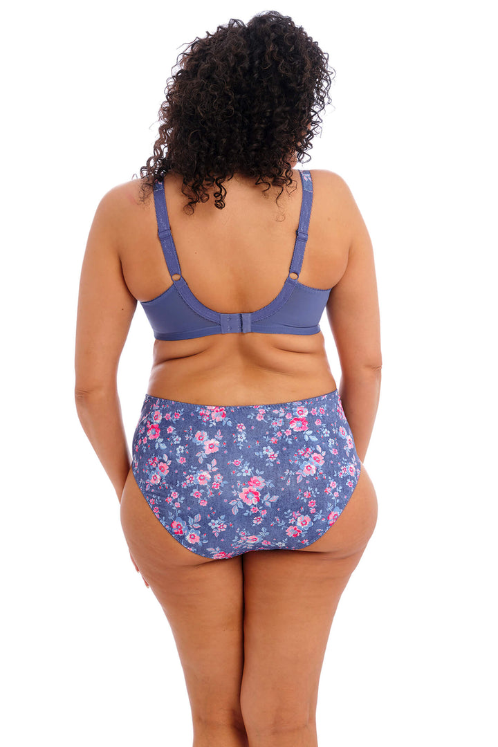 Elomi EL4110DEL Morgan Blue Denim Floral Stretch Banded Full Cup Bra - Rouge Boutique Inverness