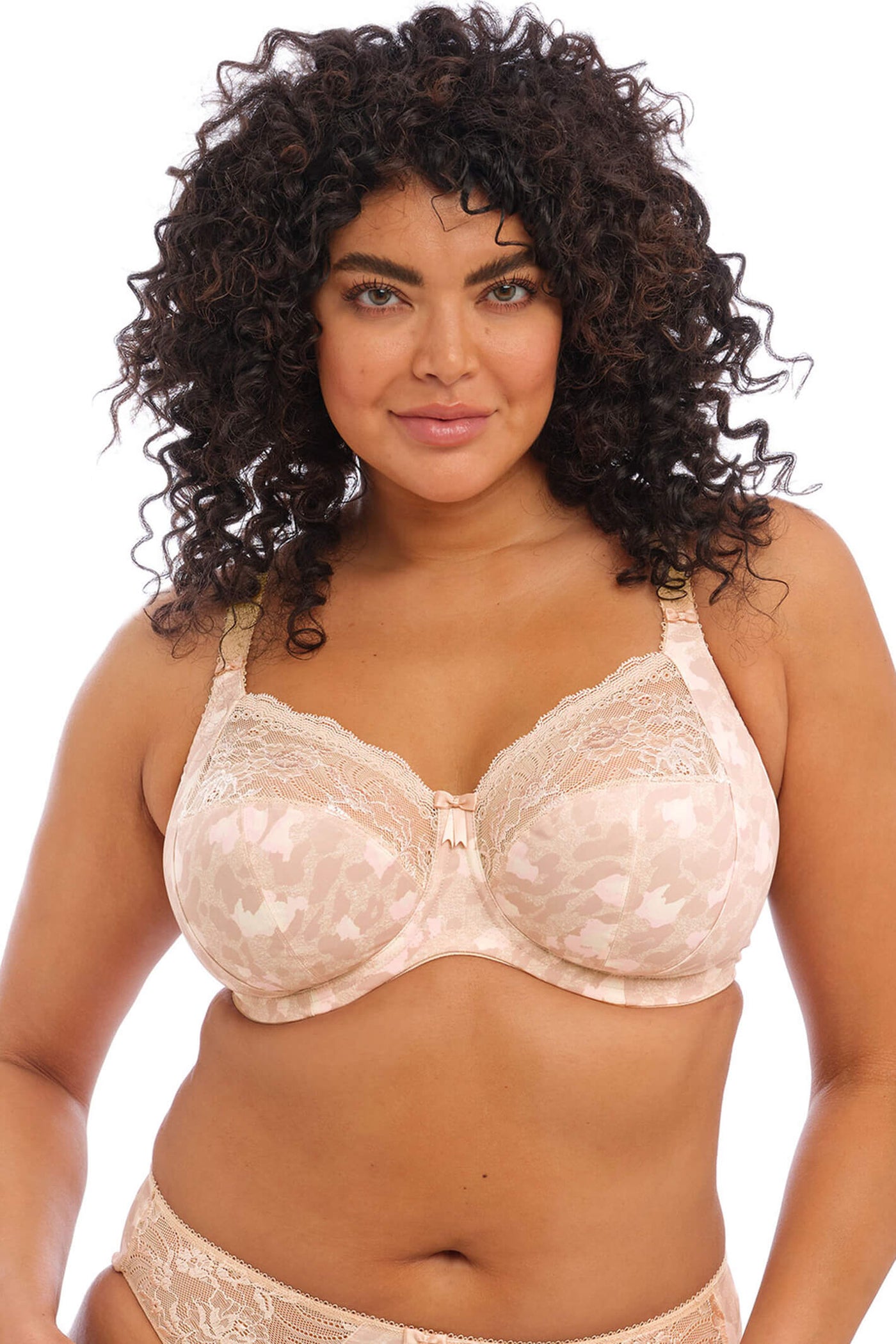Elomi EL4110TOD Morgan Toasted Almond Taupe Stretch Banded Underwire Bra - Rouge Boutique Inverness