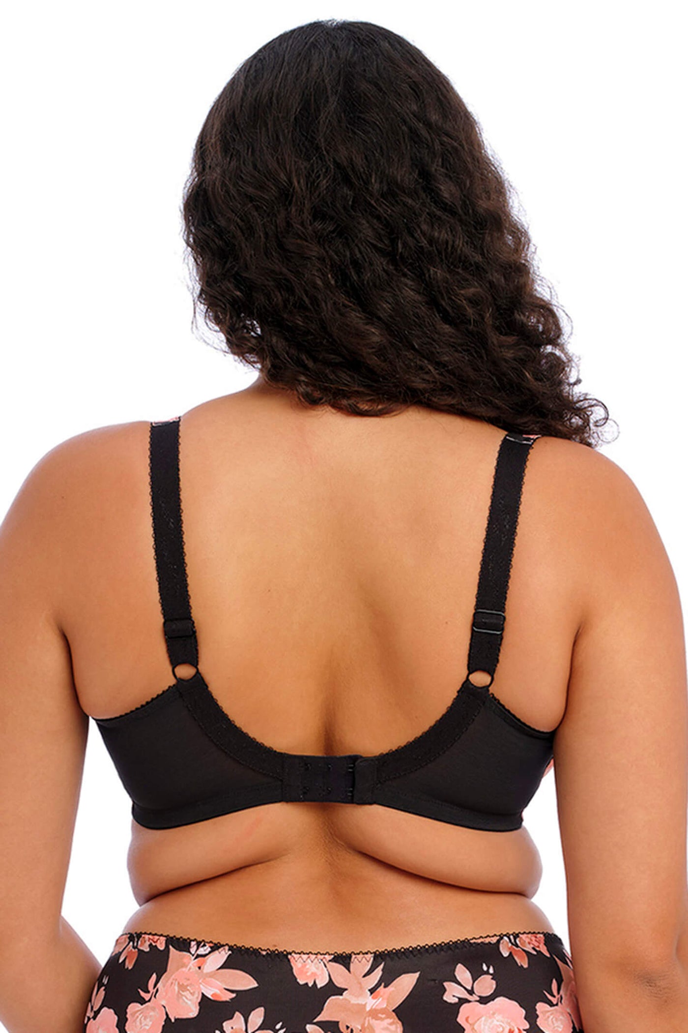 Elomi EL4110WCR Morgan Black Watercolour Stretch Banded Underwired Full Cup Bra - Rouge Boutique Inverness
