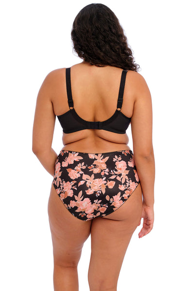 Elomi EL4110WCR Morgan Black Watercolour Stretch Banded Underwired Full Cup Bra - Rouge Boutique Inverness