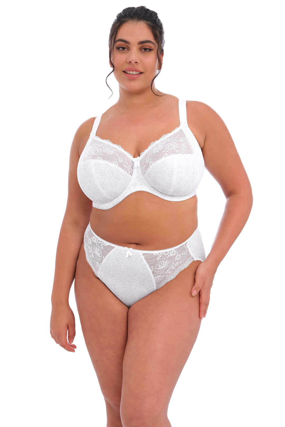 Elomi EL4110WHE Morgan White Stretch Banded Underwired Full Cup Bra - Rouge Boutique Inverness