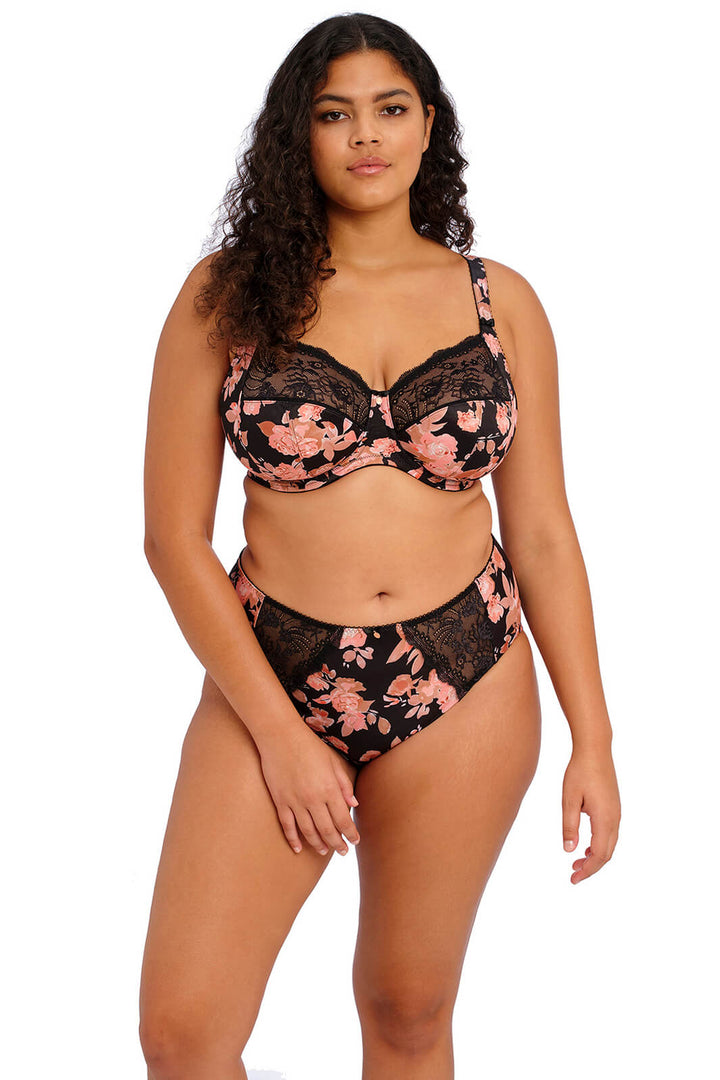 Elomi EL4116WCR Morgan Black Watercolour Full Brief - Rouge Boutique Inverness