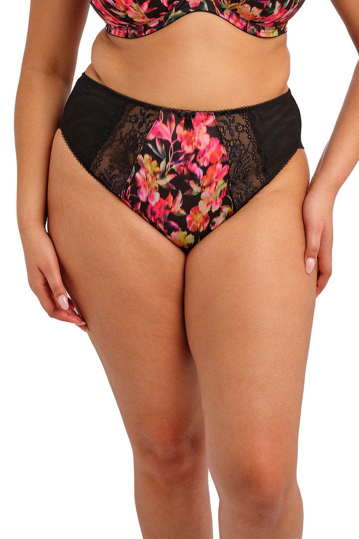Elomi EL4118 Morgan Black Hot House High Leg Briefs