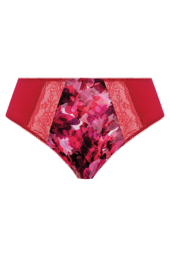 Elomi EL4118BEH Morgan Berry Crush Red Print High Leg Brief - Rouge Boutique Inverness