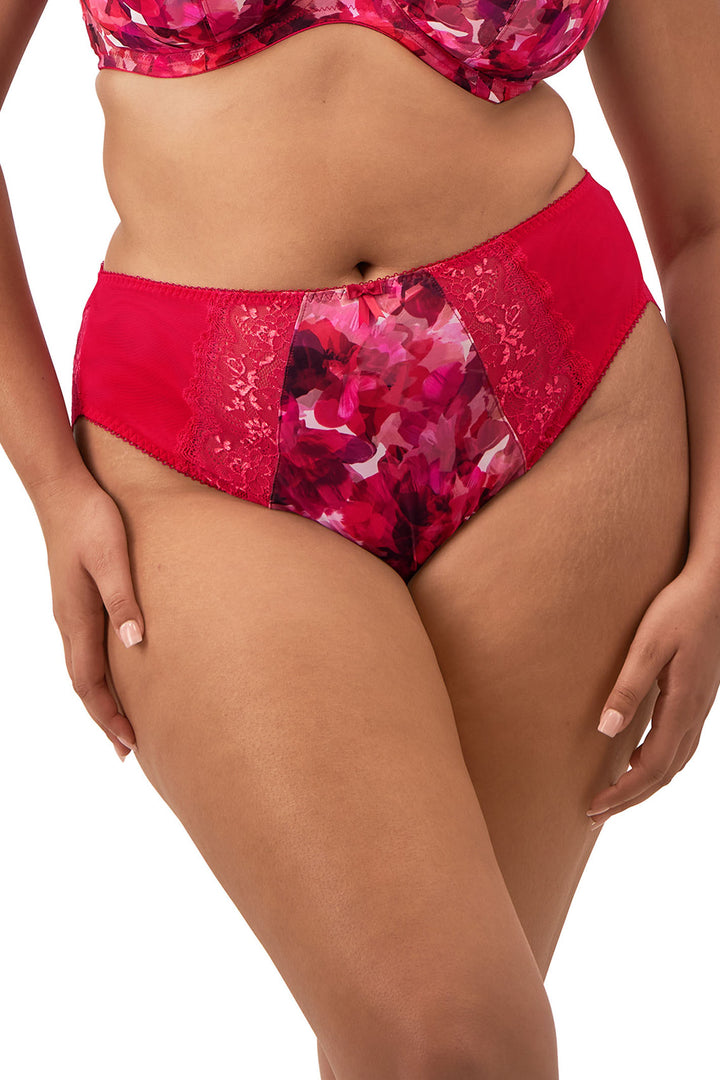 Elomi EL4118BEH Morgan Berry Crush Red Print High Leg Brief - Rouge Boutique Inverness