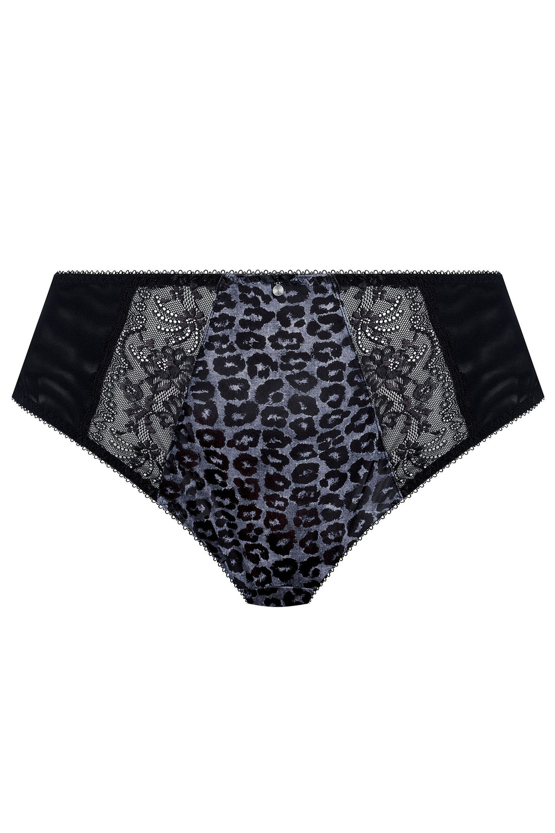 Elomi EL4118SND Morgan Snow Leopard Black Blue Print High Leg Brief