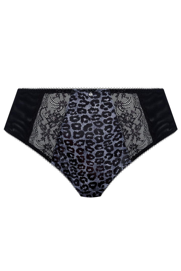 Elomi EL4118SND Morgan Snow Leopard Black Blue Print High Leg Brief