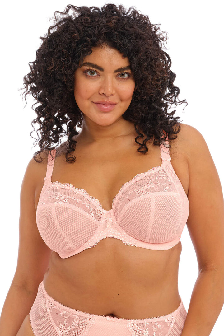 Elomi EL4382BAK Charley Ballet Pink Stretch Plunge Full Cup Bra - Rouge Boutique Inverness