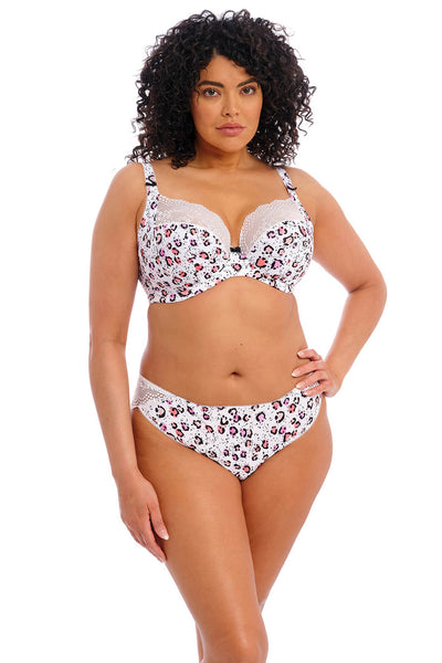Elomi EL4495RMB Lucie White Rumble Brazilian Brief - Rouge Boutique Inverness