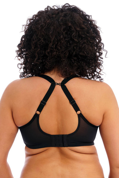 Elomi EL8900DIS Matilda Black Disco Kiss Underwire Plunge Bra - Rouge Boutique Inverness