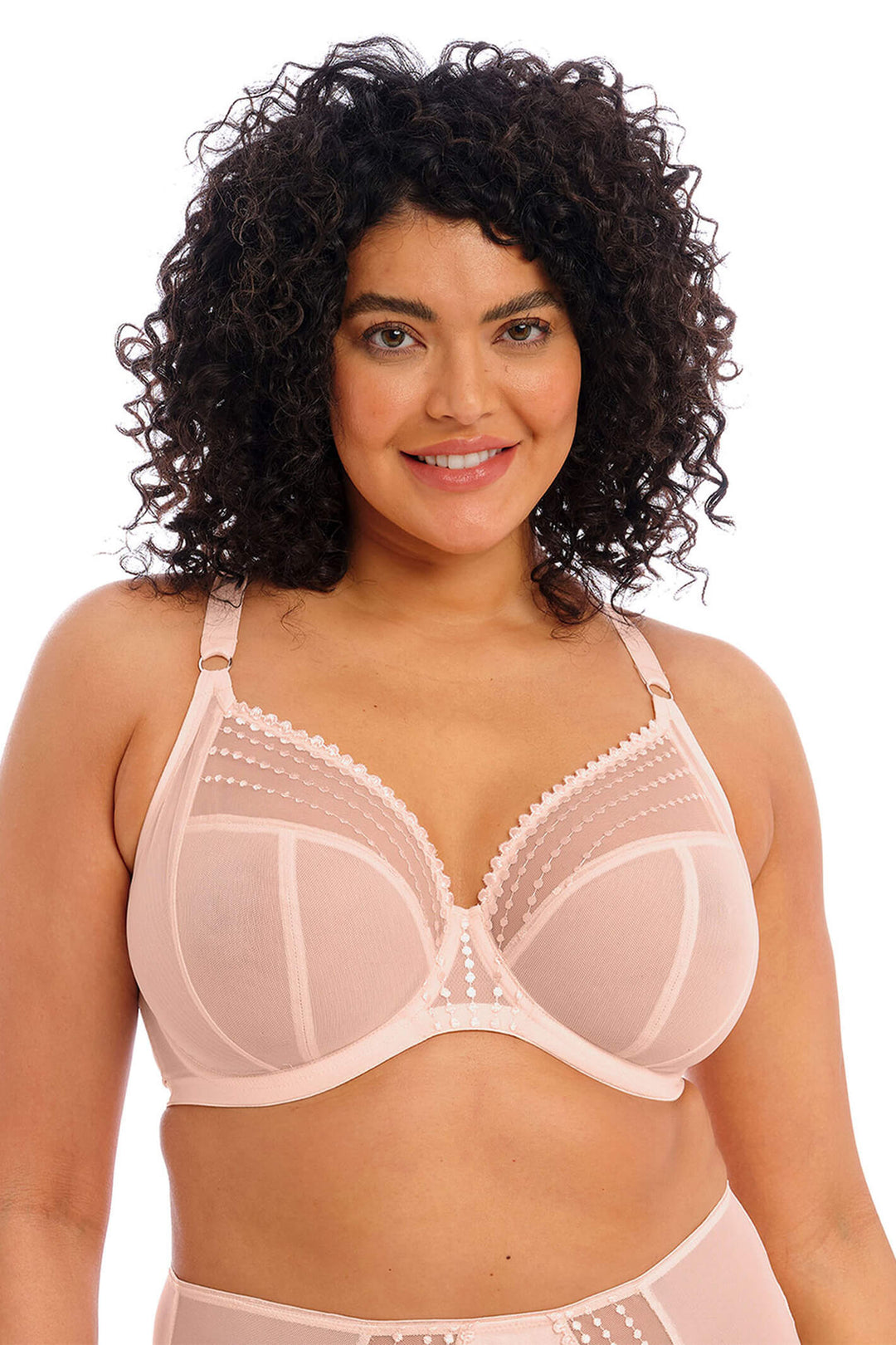 Elomi EL8900PLH Matilda Pink Pearl Blush Underwired Plunge Bra - Rouge Boutique