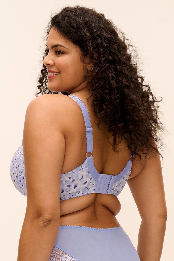 Elomi Morgan Blue Leopard Full Cup Bra EL4110 BEO
