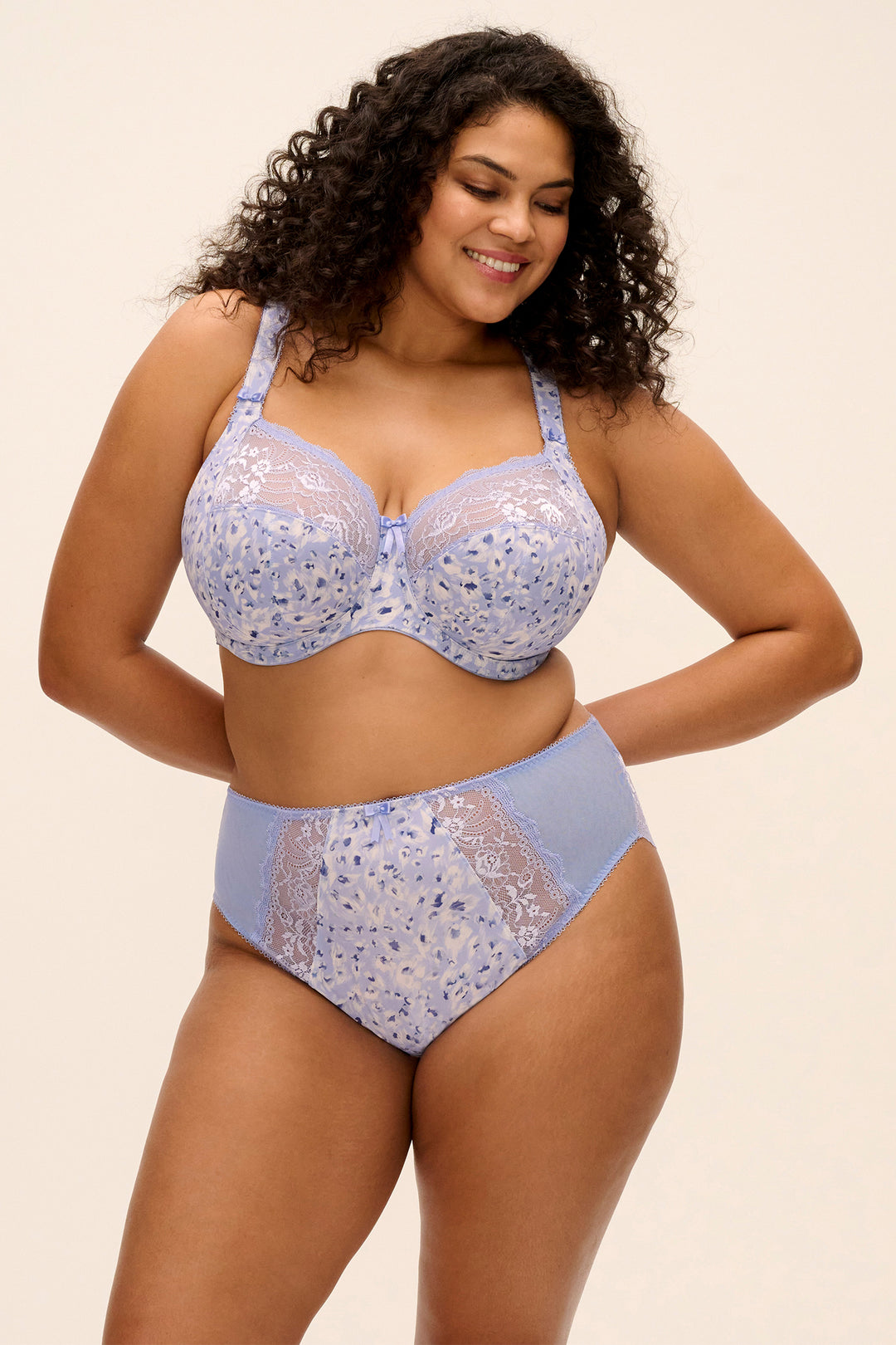 Elomi Morgan Blue Leopard Full Cup Bra EL4110 BEO