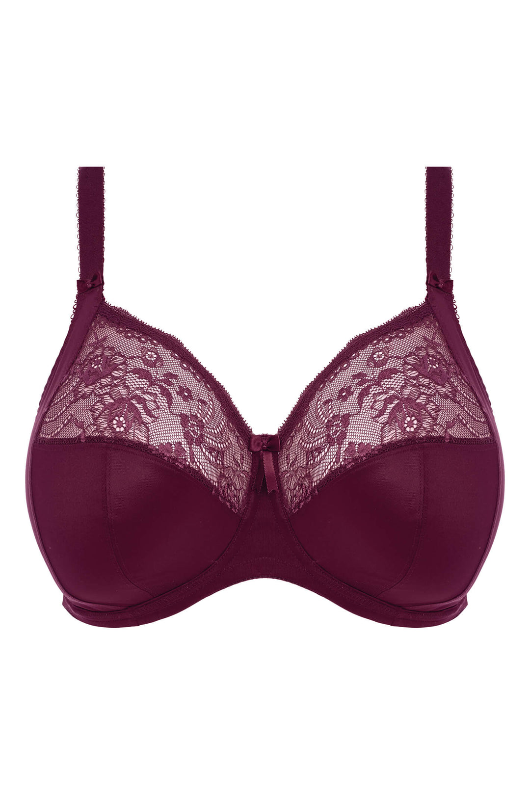 Elomi Morgan EL4111BLY Blackberry Red Stretch Banded Underwired Full Cup Bra - Rouge Boutique Inverness