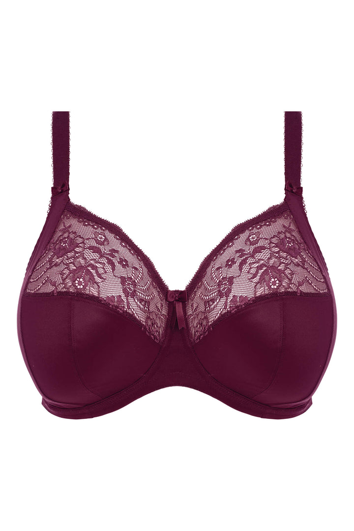 Elomi Morgan EL4111BLY Blackberry Red Stretch Banded Underwired Full Cup Bra - Rouge Boutique Inverness