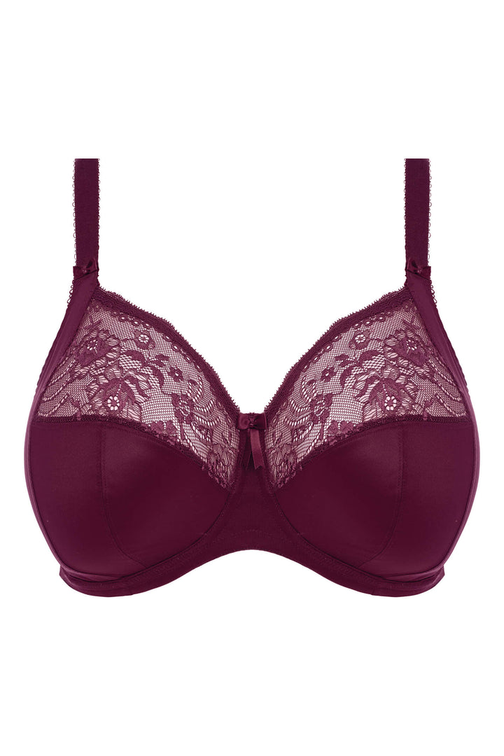 Elomi Morgan EL4111BLY Blackberry Red Stretch Banded Underwired Full Cup Bra - Rouge Boutique Inverness