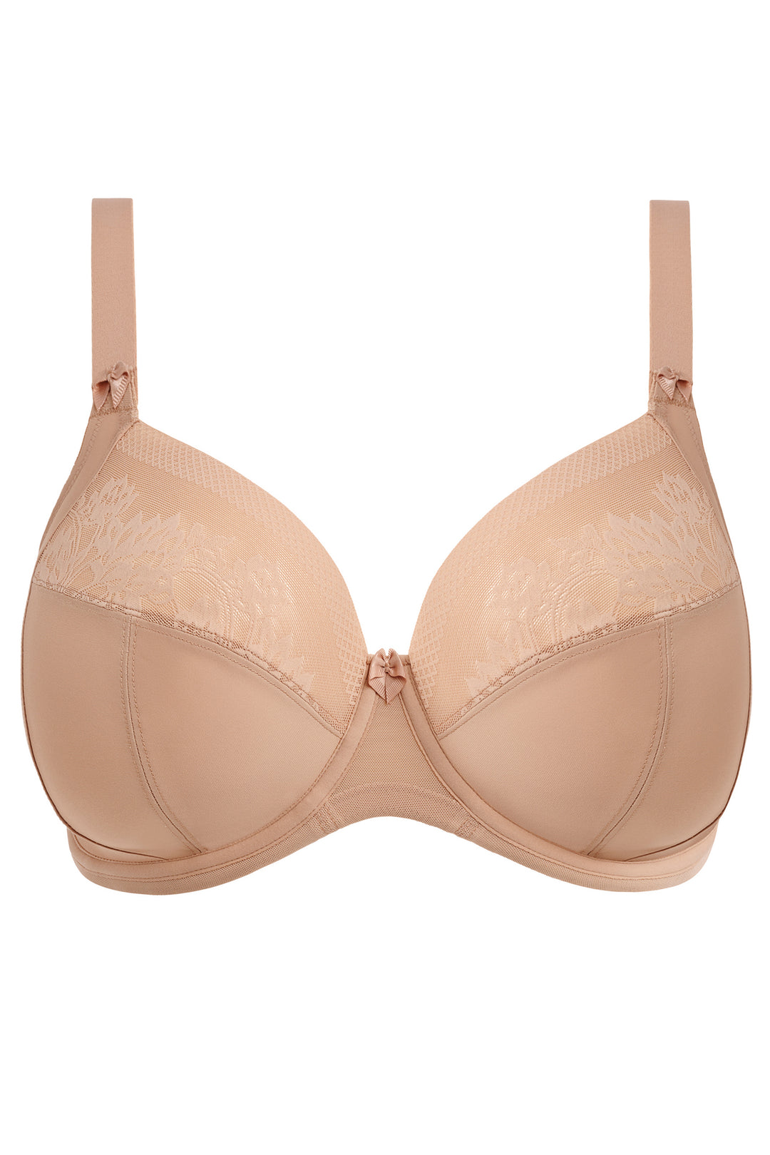 Elomi Nerina EL302734 SAH Sahara Beige Underwired Plunge Bra - Rouge Boutique Inverness