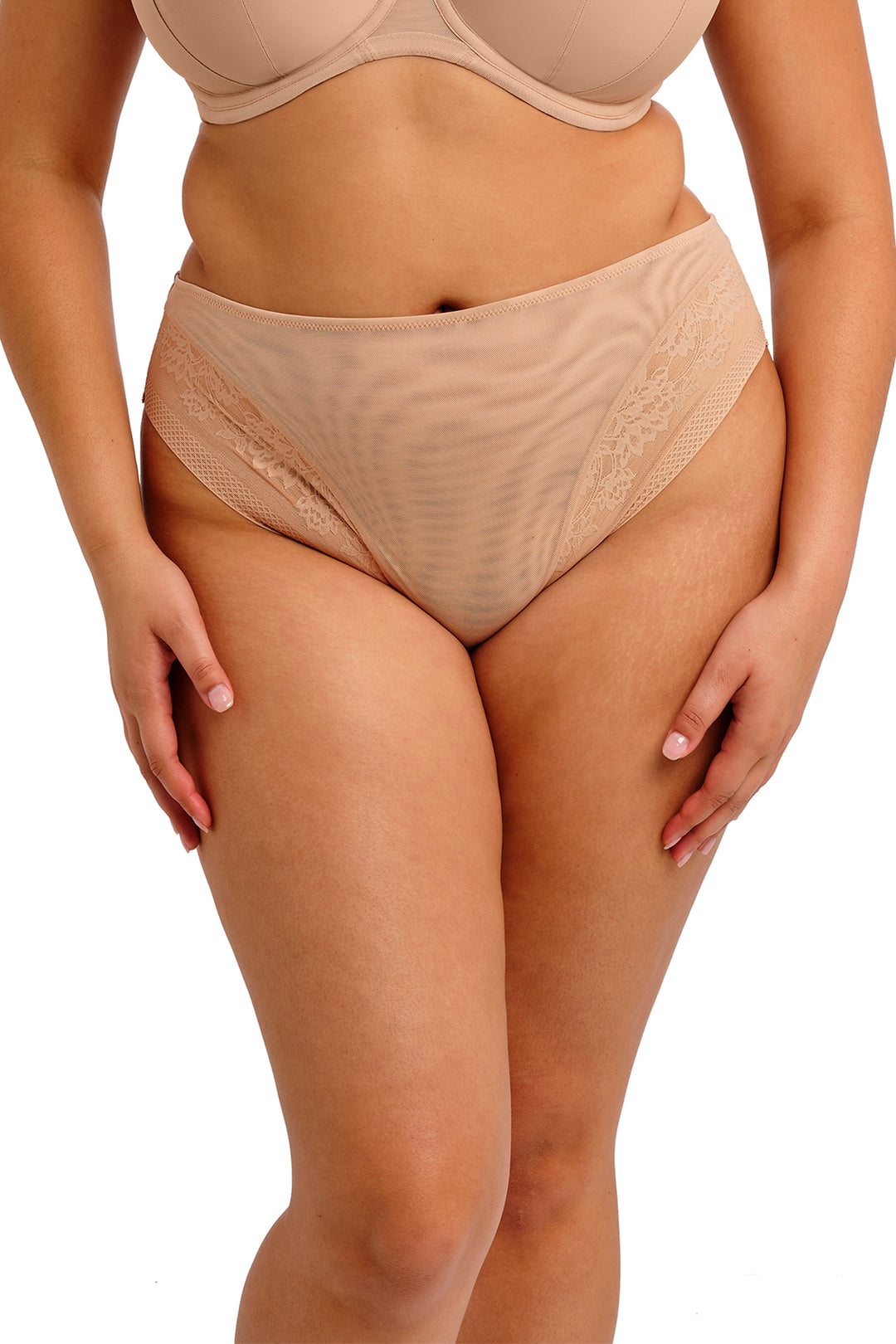 Elomi Nerina EL302753 SAH Sahara Beige High Leg Brief - Rouge Boutique Inverness