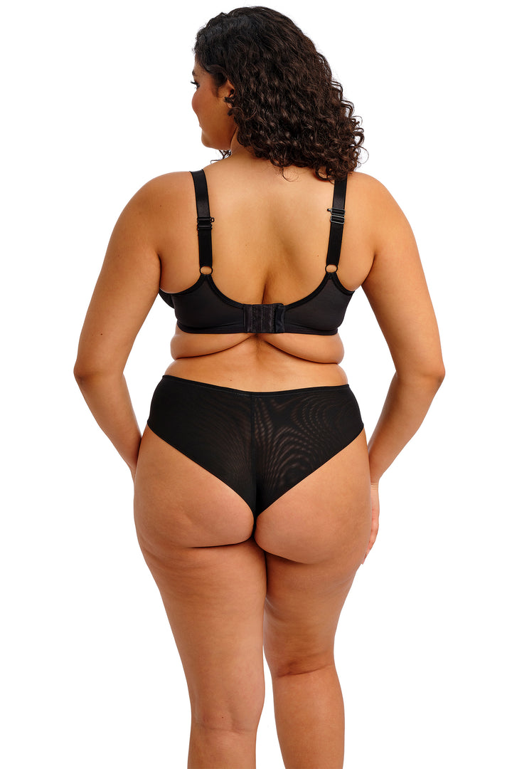 Elomi Reja EL303155 BLK Black Brazilian Brief - Rouge Boutique Inverness