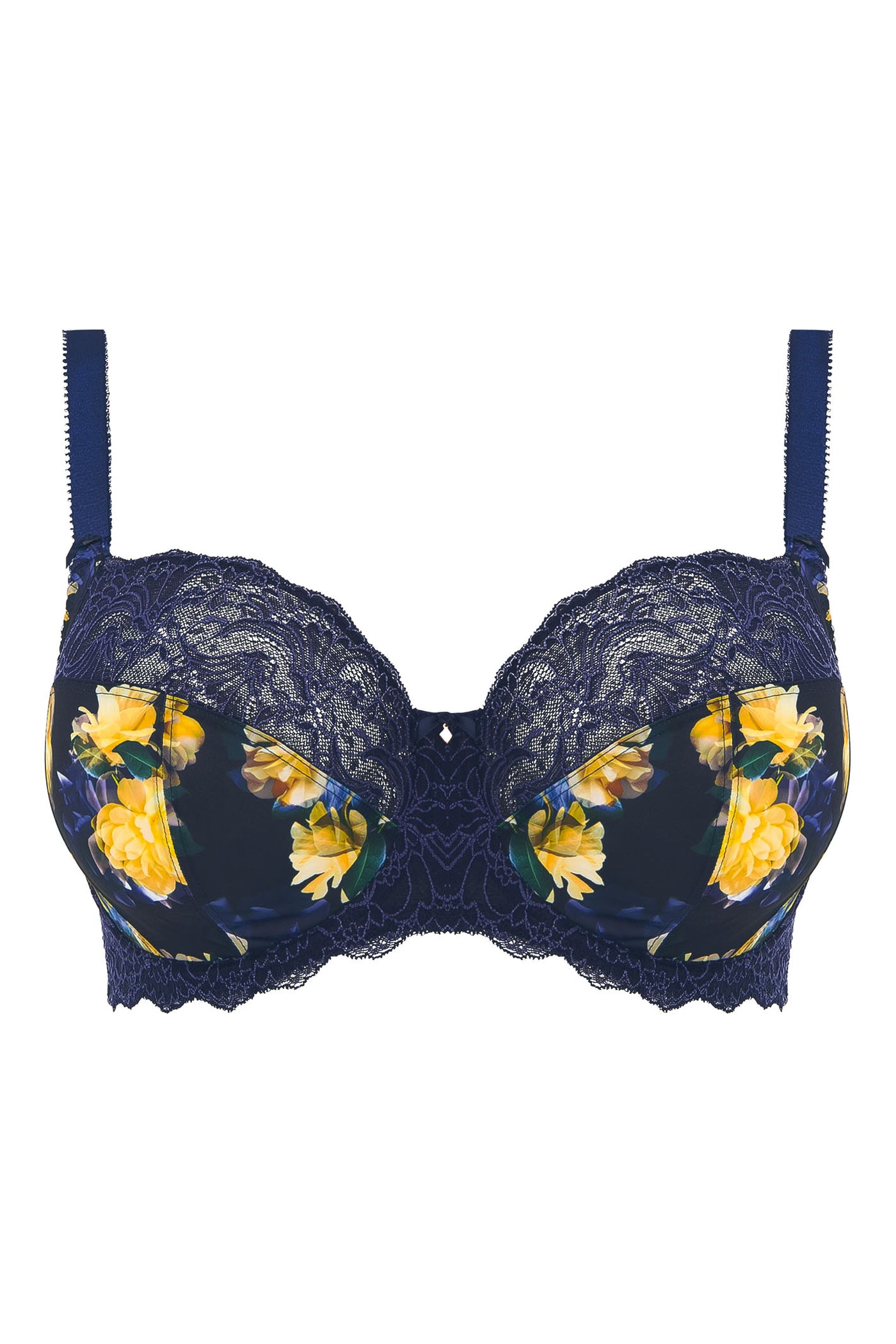 Fantasie FL101501NAY Lucia Navy Floral Full Cup Bra - Rouge Boutique Inverness