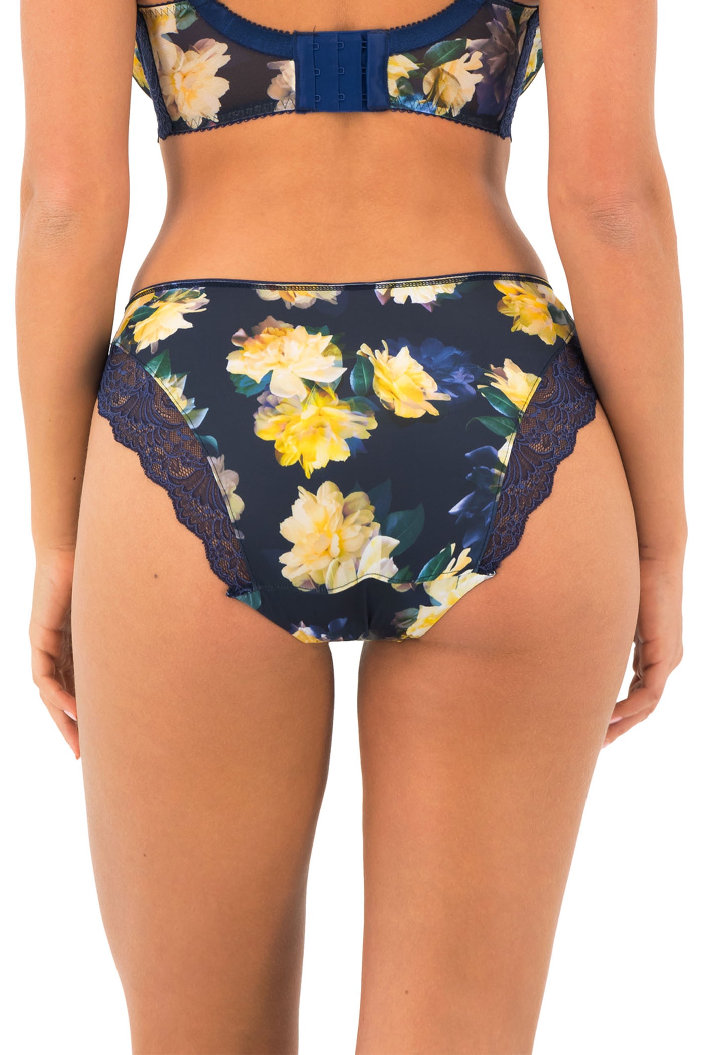 Fantasie FL101550NAY Lucia Navy Floral Full Brief - Rouge Boutique Inverness
